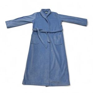 L.L. Bean - Like New - Cozy Blue Women's Belted “Spa Day” Bath Robe